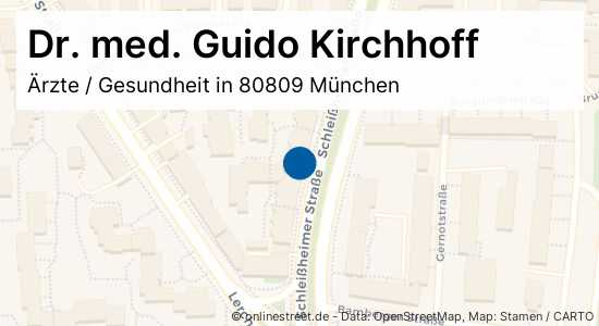 Dr Med Guido Kirchhoff Schlei Heimer Stra E In M Nchen Schwabing West