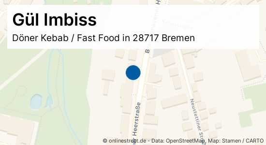 G L Imbiss Bremerhavener Heerstra E In Bremen Burgdamm D Ner Kebab