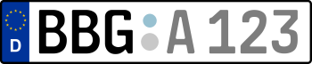 Kennzeichen BBG