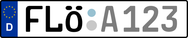 Kennzeichen FLÖ: Nummernschild von Mittelsachsen, KreisRegion (Landkreis)