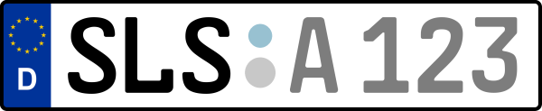 Kennzeichen SLS: Nummernschild von Saarlouis, KreisRegion (Landkreis)