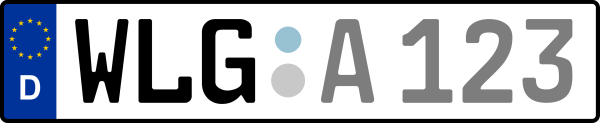 Kennzeichen WLG: Nummernschild von Vorpommern-Greifswald, KreisRegion (Landkreis)