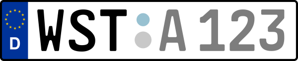 Kennzeichen WST: Nummernschild von Ammerland, KreisRegion (Landkreis)