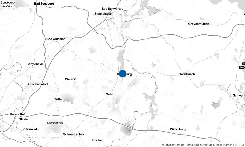 Karte: Wo liegt Ratzeburg?