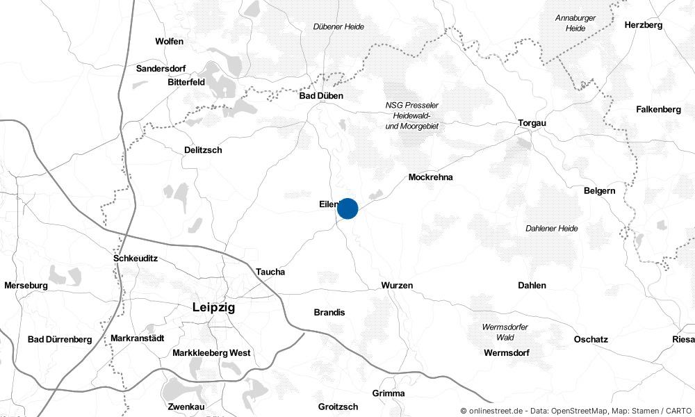 Karte: Wo liegt Eilenburg?