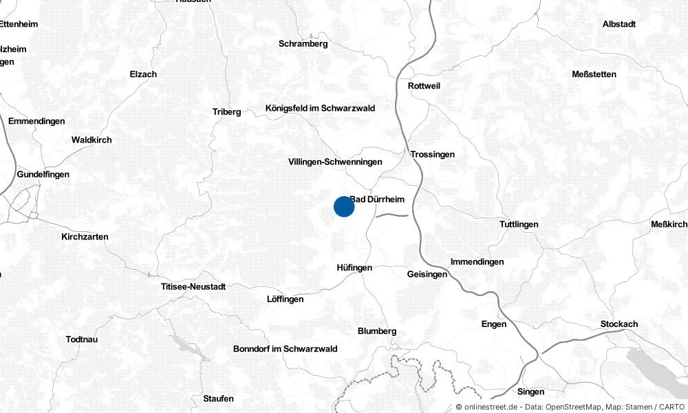 Karte: Wo liegt Brigachtal?