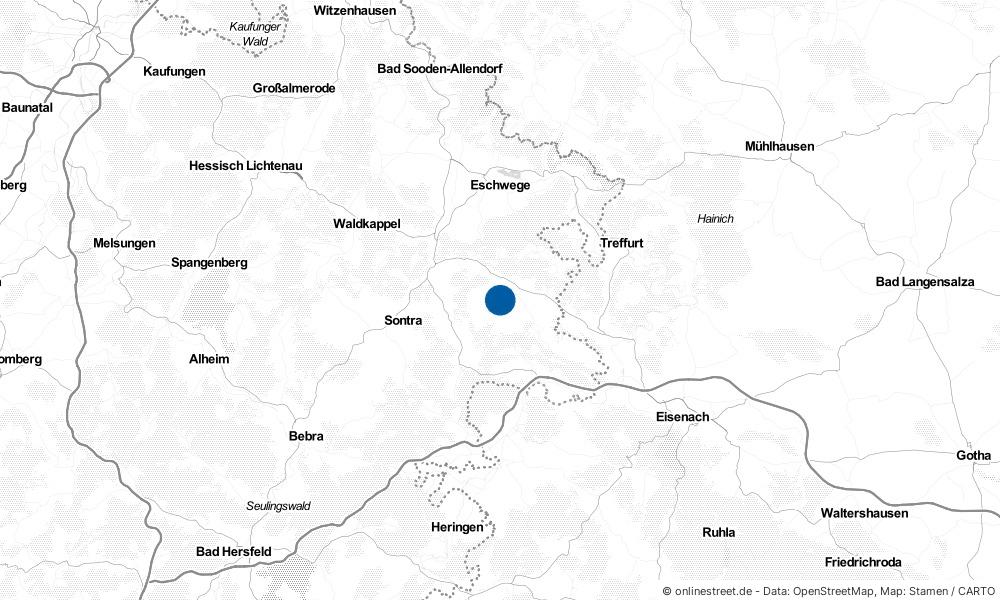 Karte: Wo liegt Ringgau?