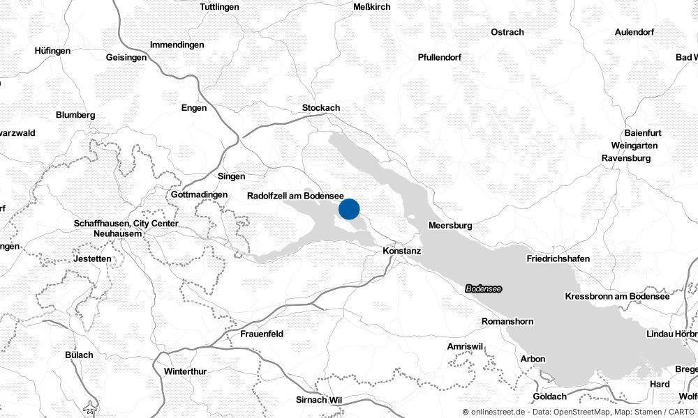 Karte: Wo liegt Allensbach?