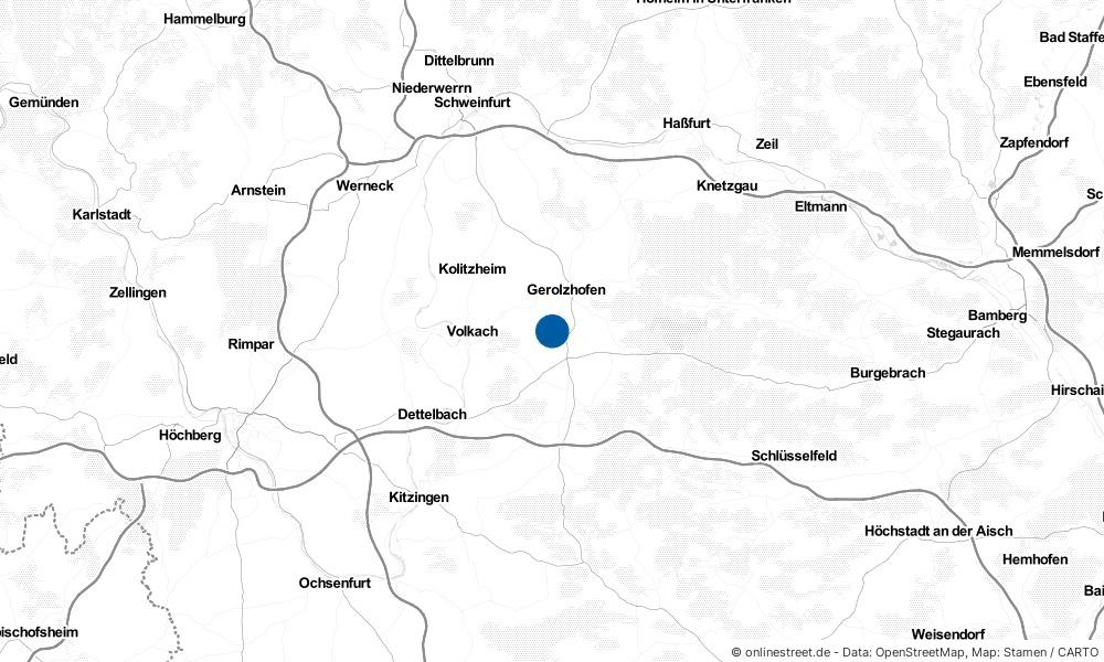 Karte: Wo liegt Lülsfeld?