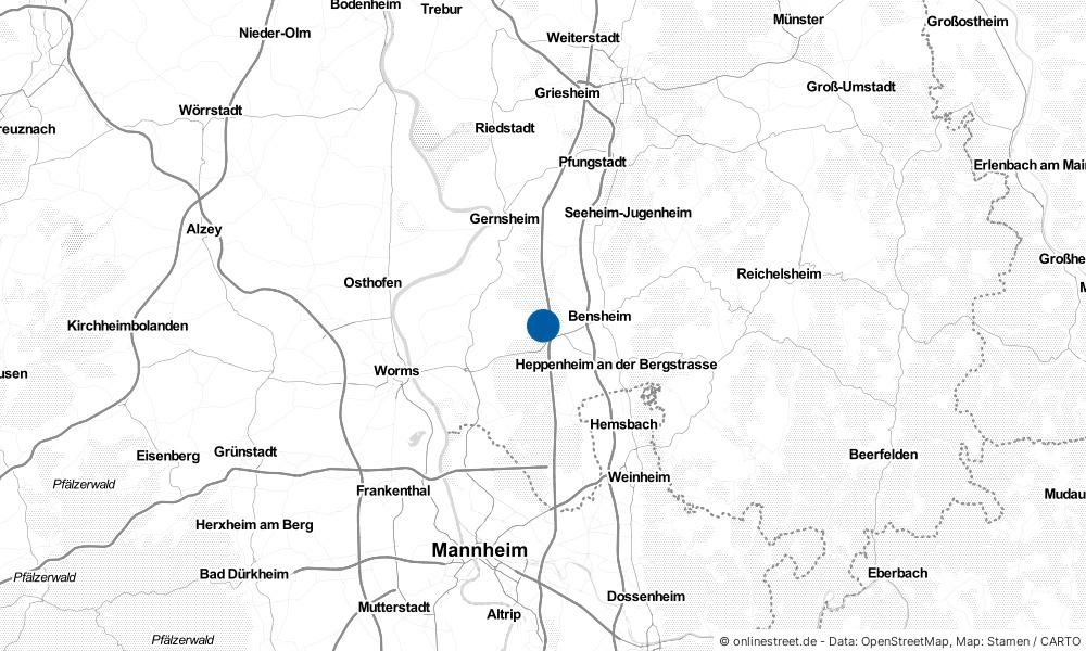 Karte: Wo liegt Einhausen?