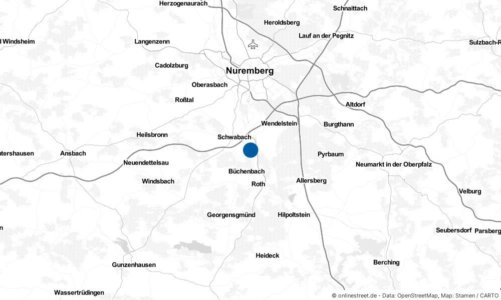 Karte: Wo liegt Rednitzhembach?