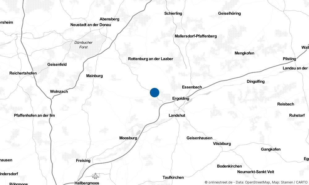 Karte: Wo liegt Weihmichl?