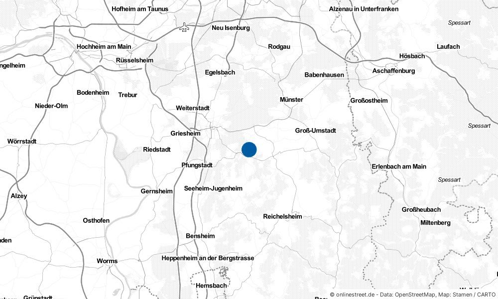 Karte: Wo liegt Ober-Ramstadt?