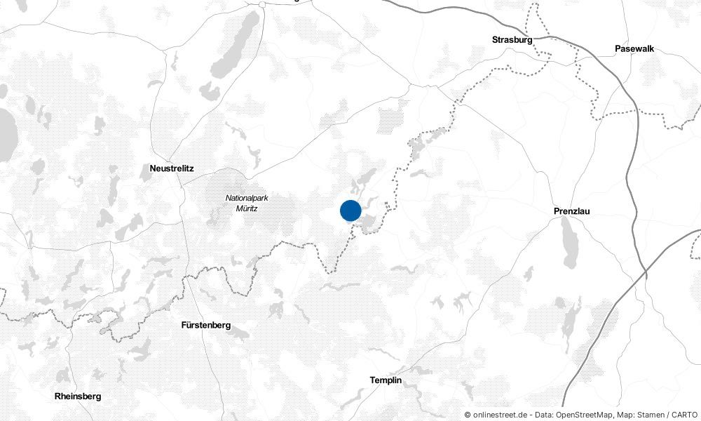 Karte: Wo liegt Feldberger Seenlandschaft?
