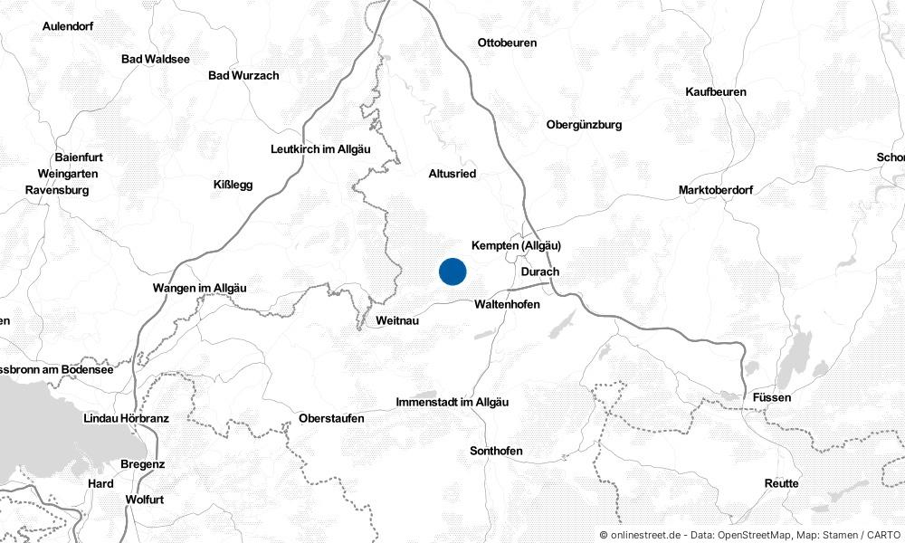 Karte: Wo liegt Buchenberg?