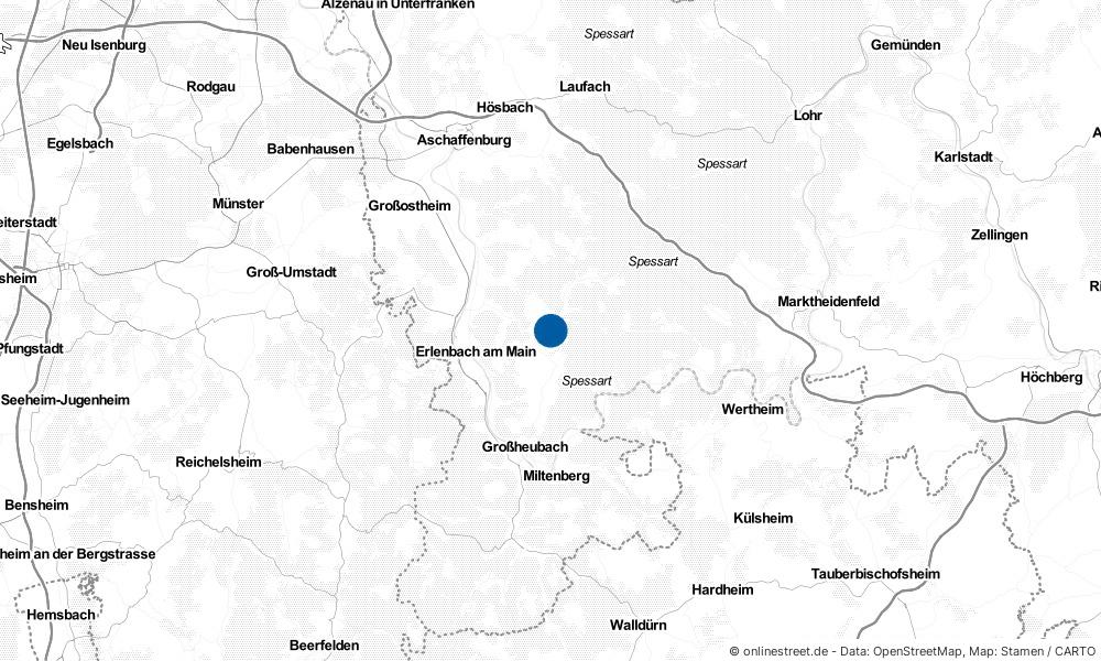 Karte: Wo liegt Eschau?
