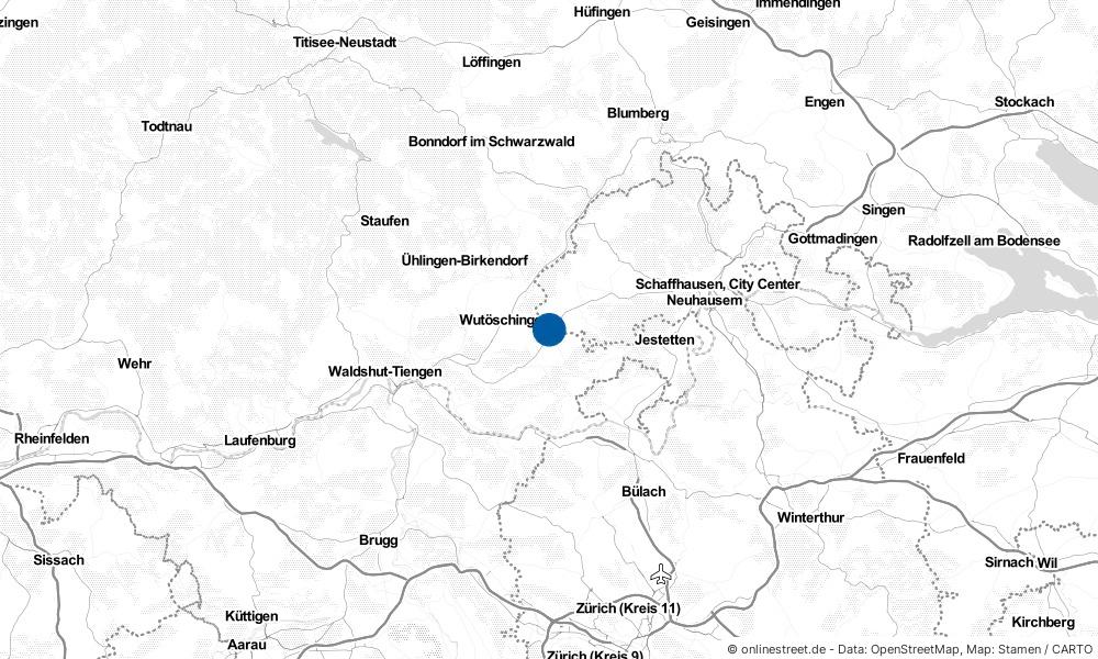 Karte: Wo liegt Klettgau?