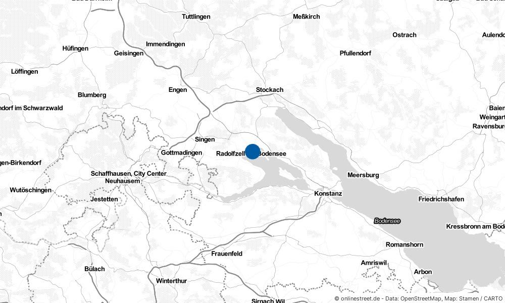 Karte: Wo liegt Radolfzell am Bodensee?