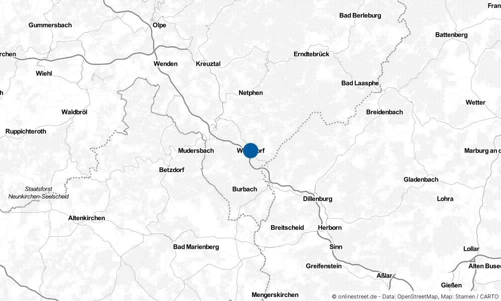 Karte: Wo liegt Wilnsdorf?