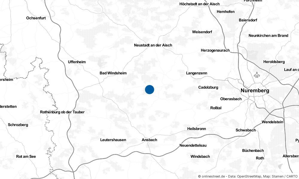 Karte: Wo liegt Trautskirchen?