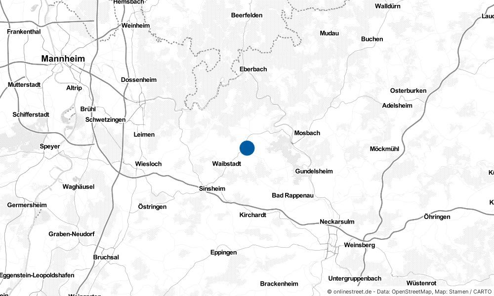 Karte: Wo liegt Helmstadt-Bargen?