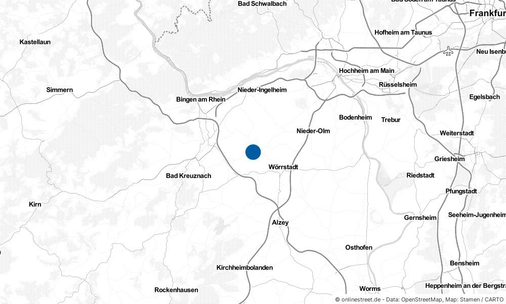 Karte: Wo liegt Wolfsheim?