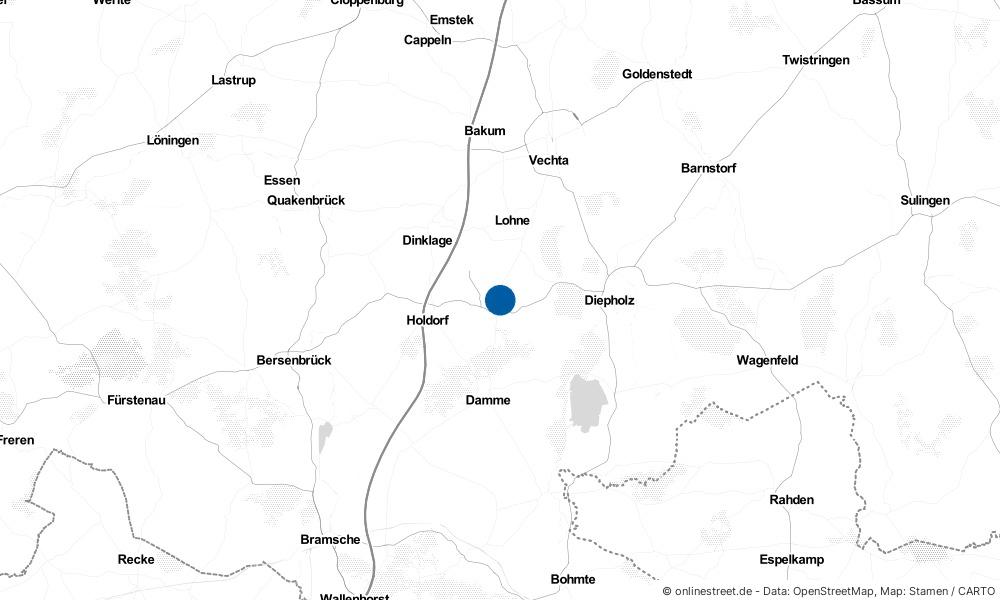 Karte: Wo liegt Steinfeld (Oldenburg)?