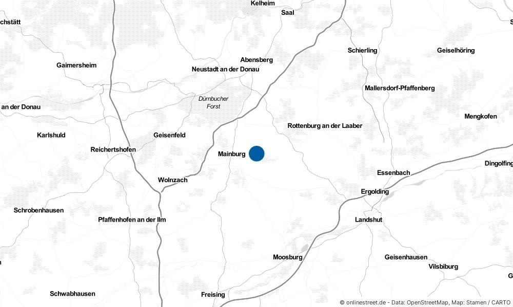 Karte: Wo liegt Attenhofen?