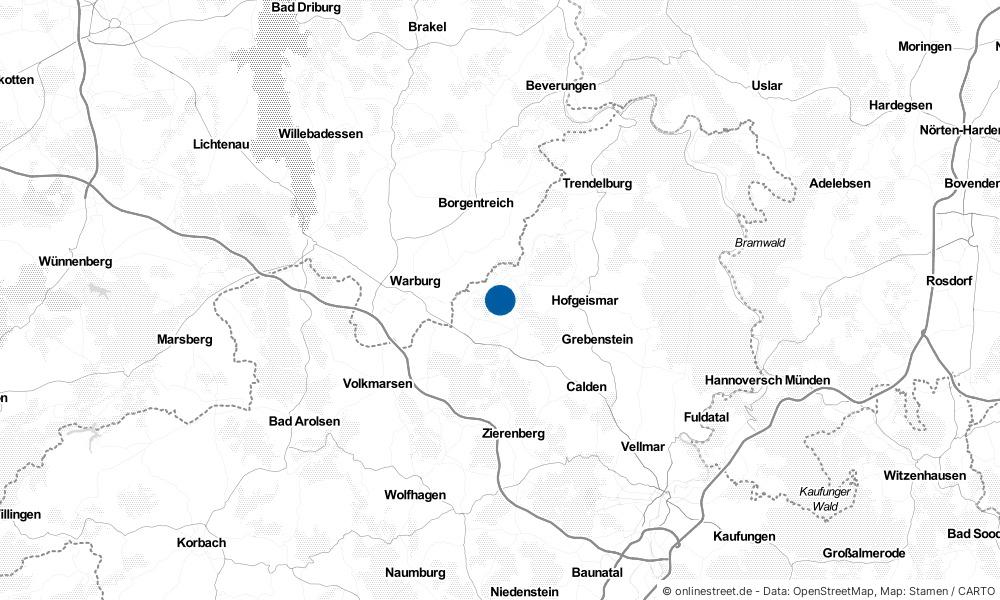 Karte: Wo liegt Liebenau?