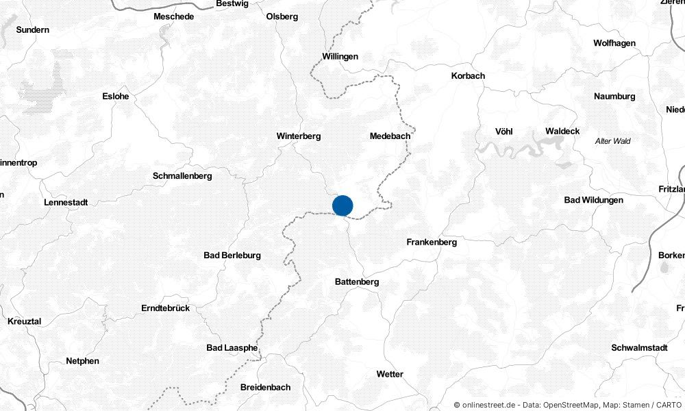Karte: Wo liegt Hallenberg?