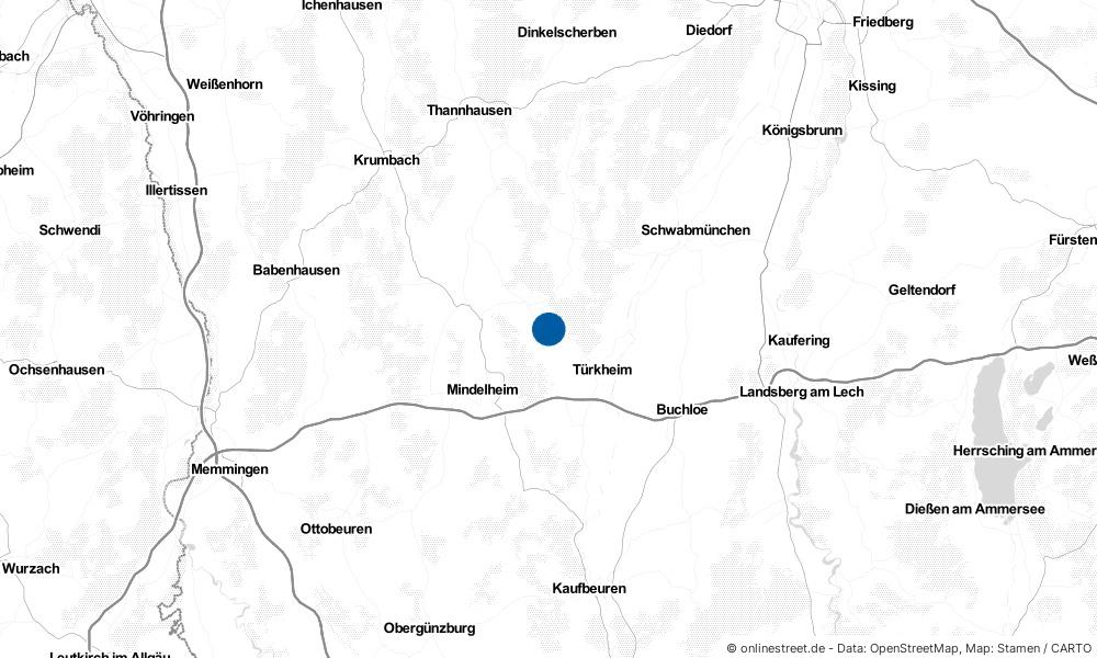 Karte: Wo liegt Tussenhausen?