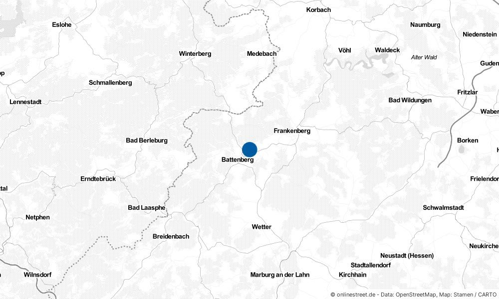 Karte: Wo liegt Allendorf?