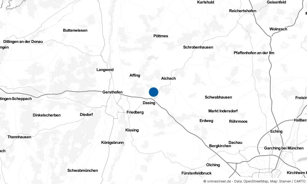 Karte: Wo liegt Obergriesbach?
