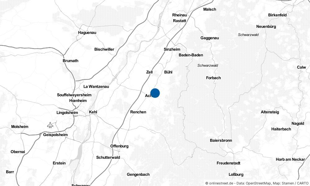 Karte: Wo liegt Sasbach?