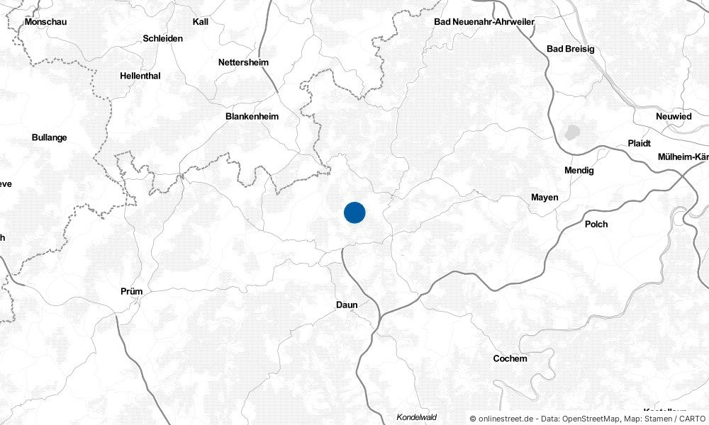Karte: Wo liegt Bodenbach?