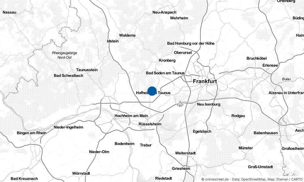 Karte: Wo liegt Hofheim am Taunus?