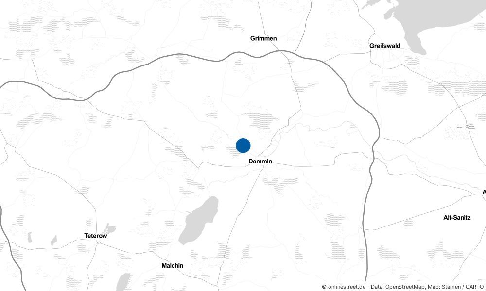 Karte: Wo liegt Wotenick?