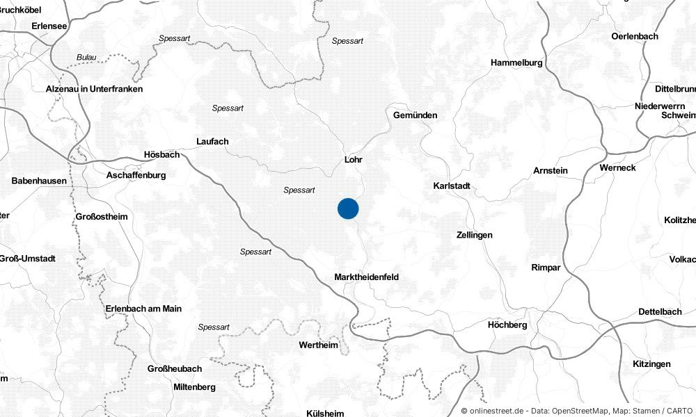 Karte: Wo liegt Neustadt am Main?