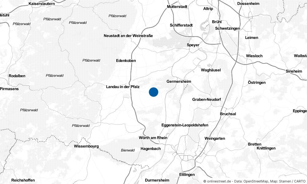 Karte: Wo liegt Knittelsheim?