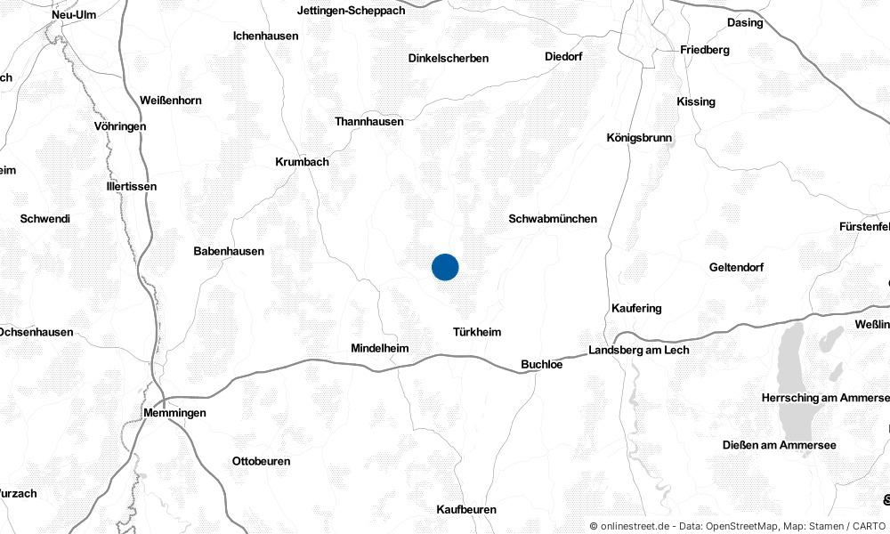 Karte: Wo liegt Markt Rettenbach?