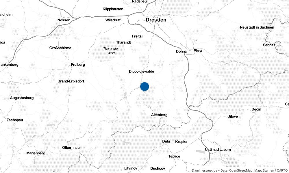 Karte: Wo liegt Schmiedeberg?
