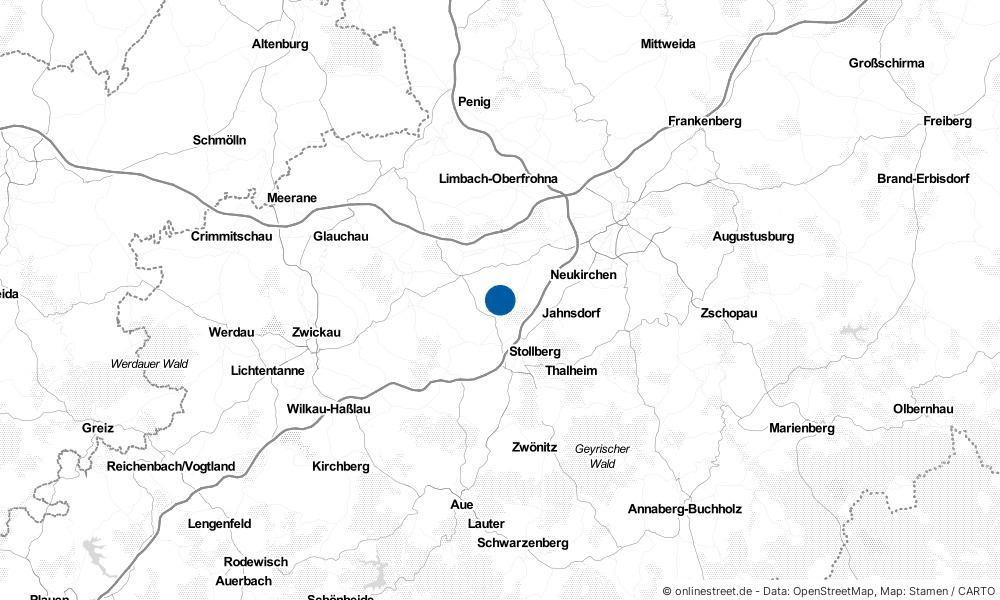Karte: Wo liegt Erlbach-Kirchberg?