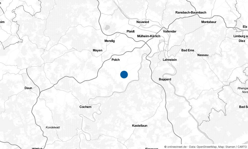 Karte: Wo liegt Münstermaifeld?