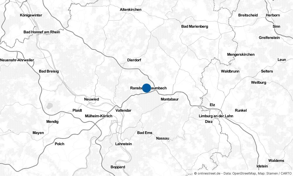 Karte: Wo liegt Ransbach-Baumbach?
