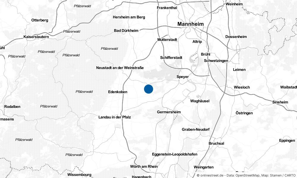 Karte: Wo liegt Gommersheim?