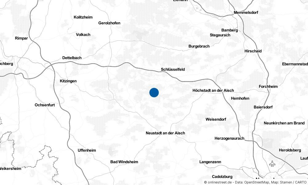 Karte: Wo liegt Markt Taschendorf?