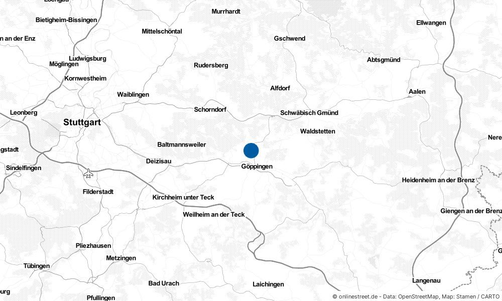 Karte: Wo liegt Rechberghausen?