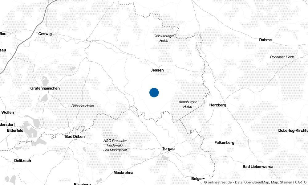 Karte: Wo liegt Lebien?