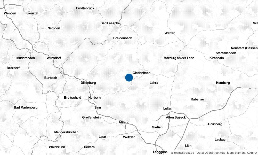 Karte: Wo liegt Bad Endbach?