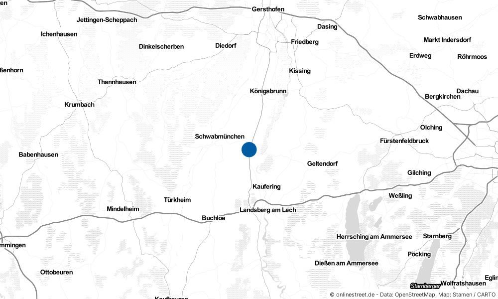Karte: Wo liegt Klosterlechfeld?